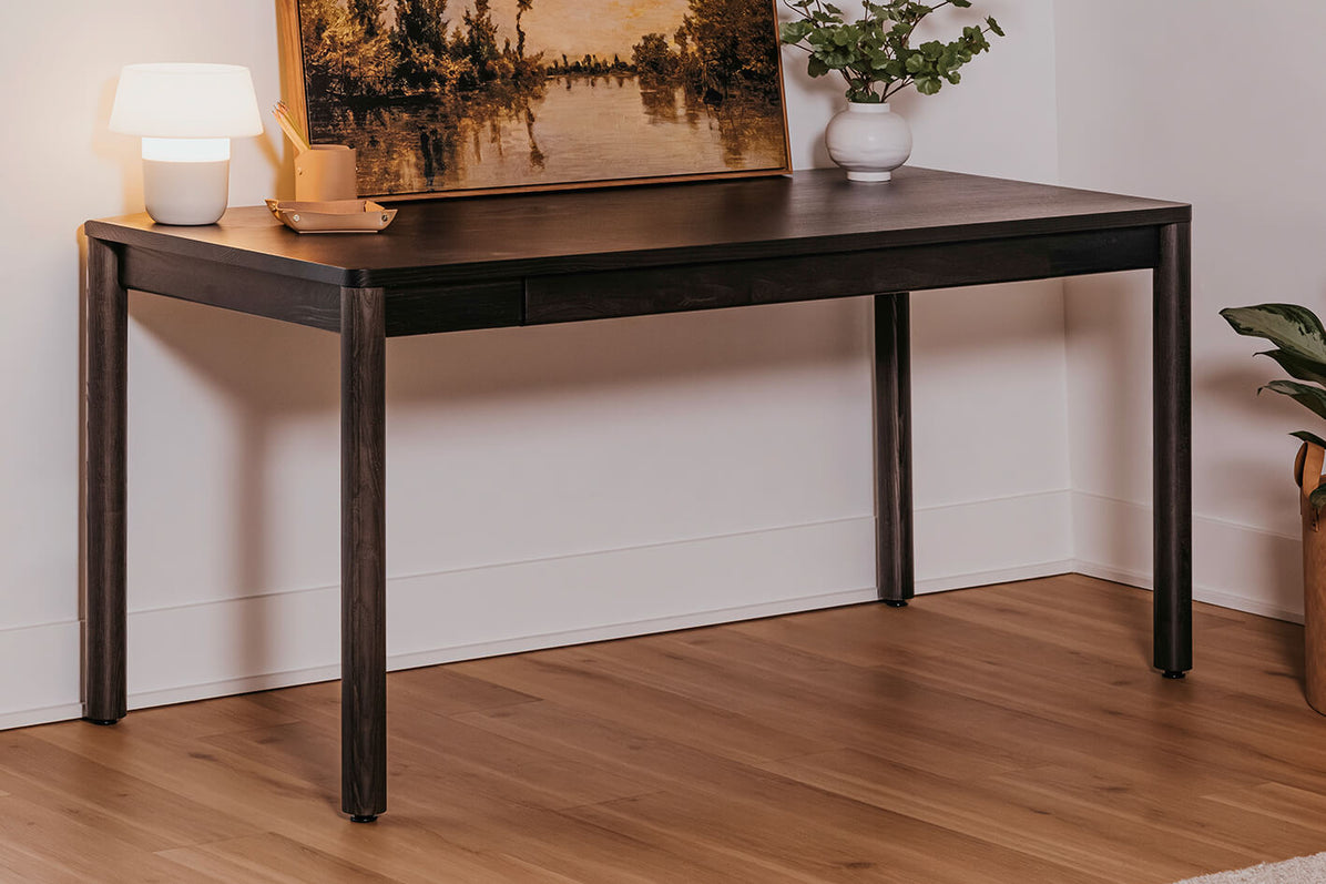Holland Wood Desk in lifestyle shot